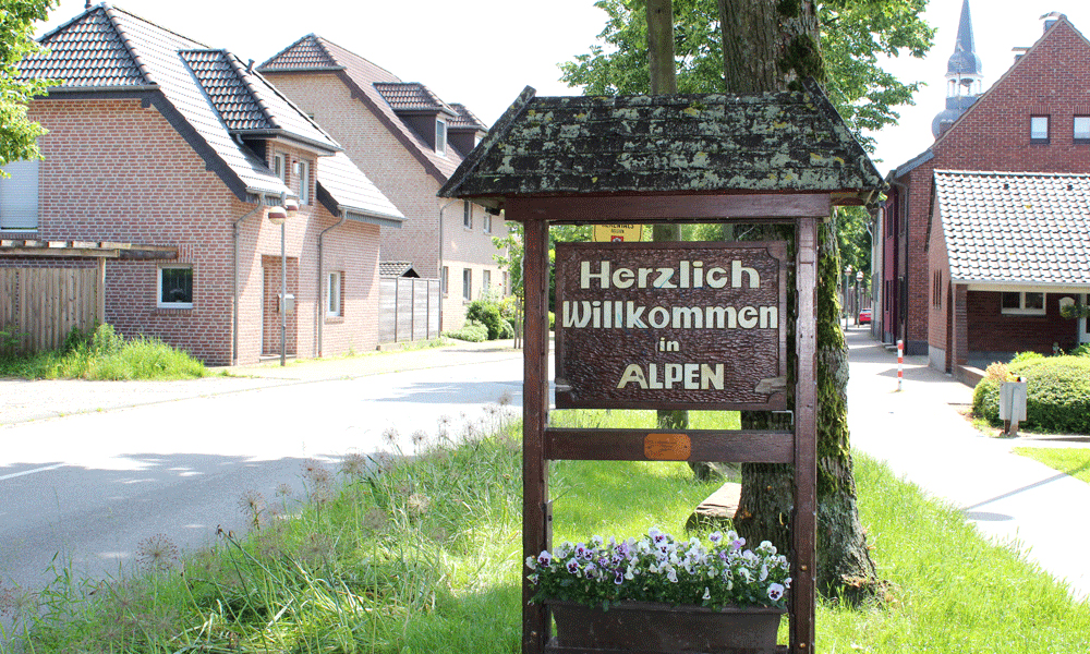 Region Alpen/Niederrhein rund um das Hotel Burgschänke